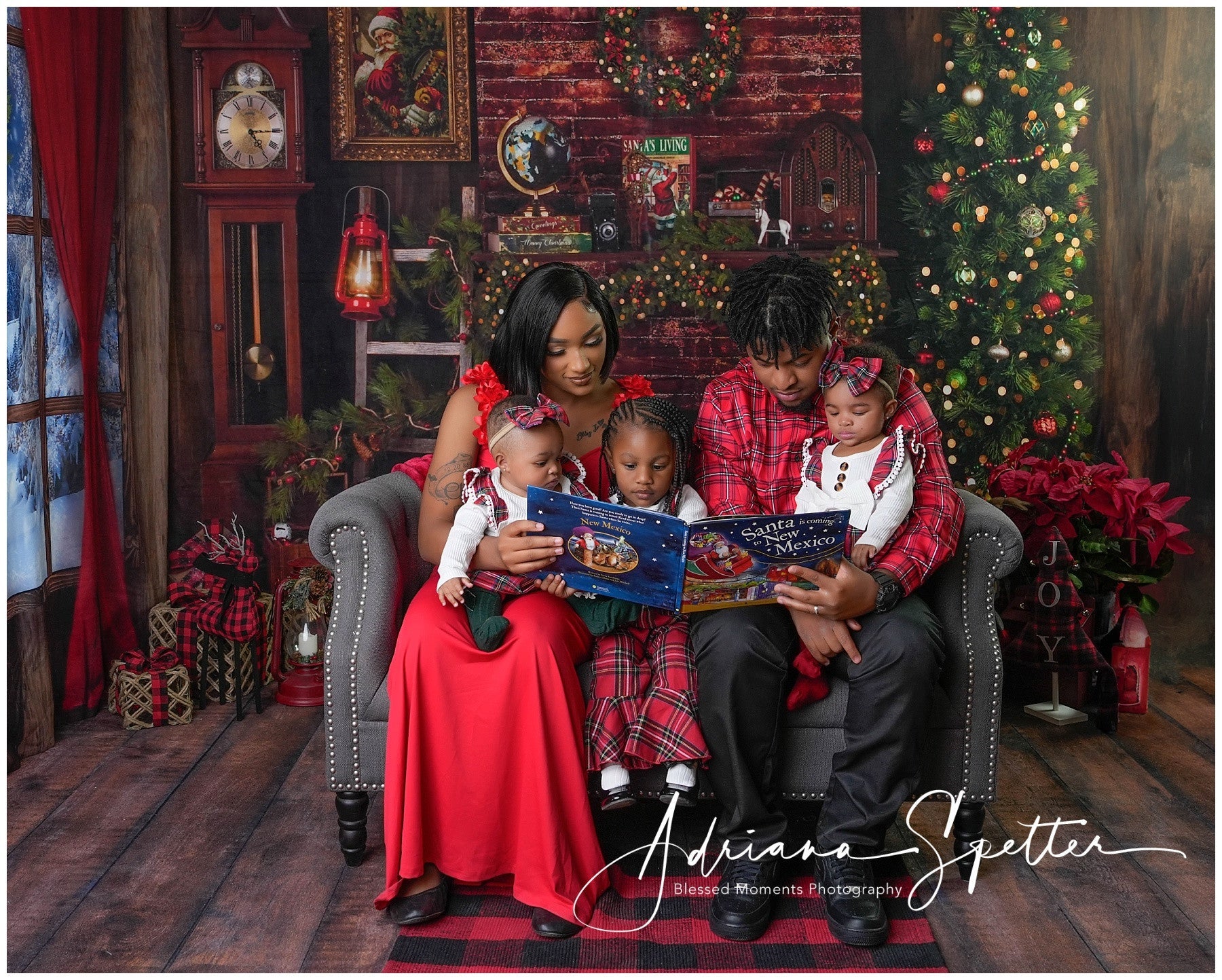 Christmas Fireplace Backdrop Rustic Fireplace Decor Christmas Photo Backdrop UK MRR9-129