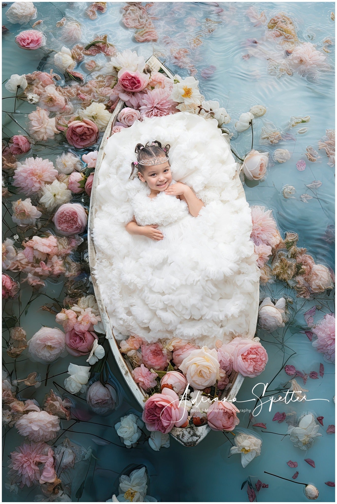 Floral Photo Backdrop Romantic Floating Garden Roses Flower Backdrop UK MRR9-121