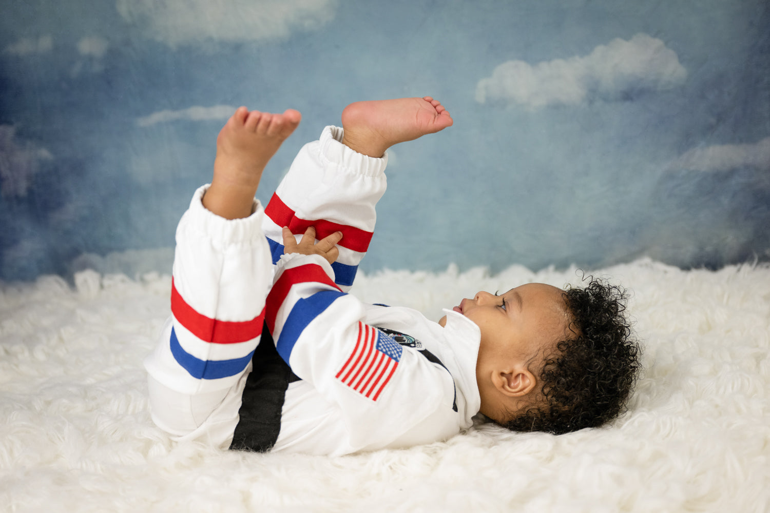 Cloud Backdrop Moonlit Starry Sky Dreamy Clouds Sky Backdrop UK MRR9-95