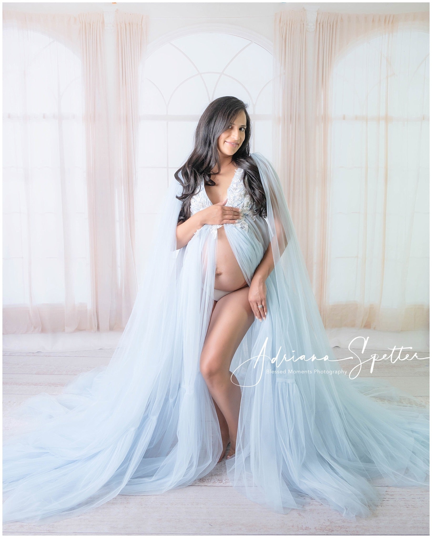 Vintage Photo Backdrop Elegant Sheer Window Drapes Vintage Backdrops UK MRR9-120