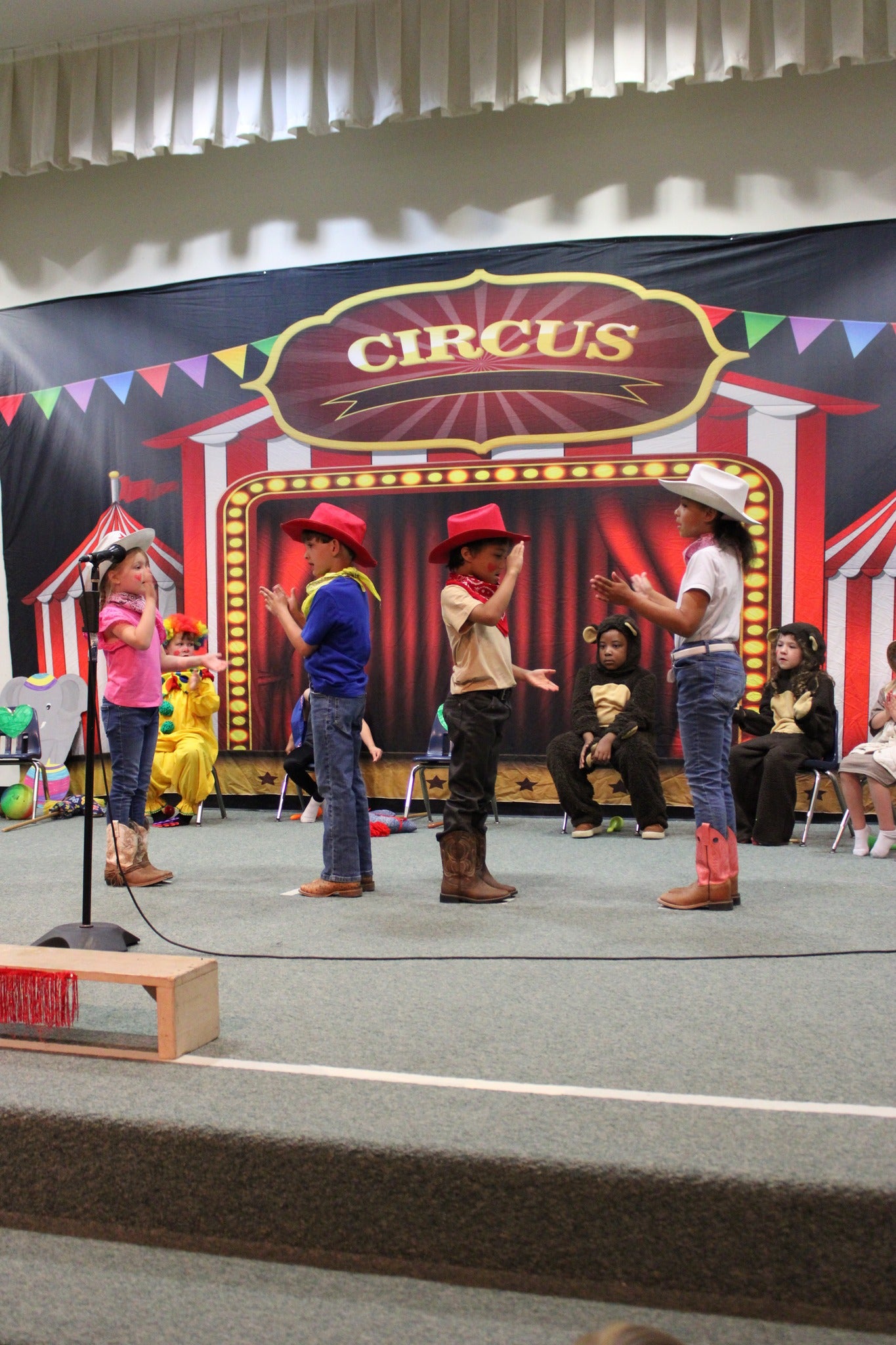 Circus Red Tent Carnival Photography Backdrop SH-1011