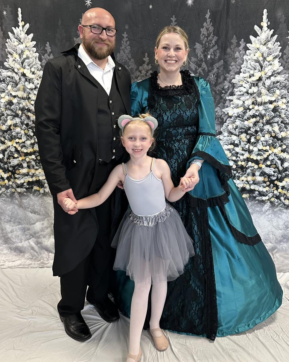 Christmas Night Forest Snow Photography Backdrop D893