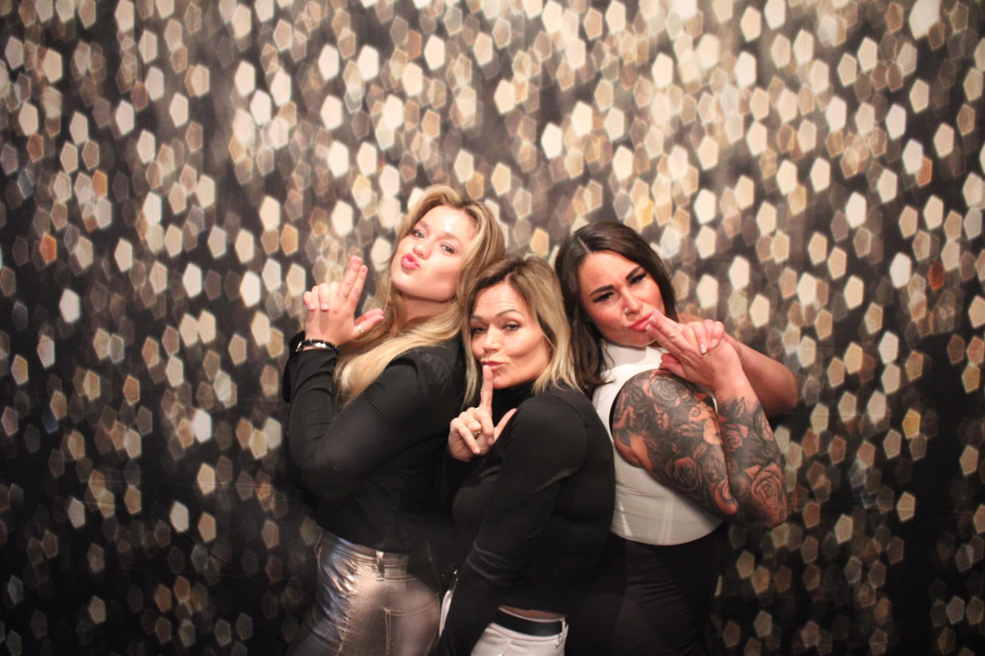 Gold Glitter Bokeh Backdrop Party Decorations UK M6-12