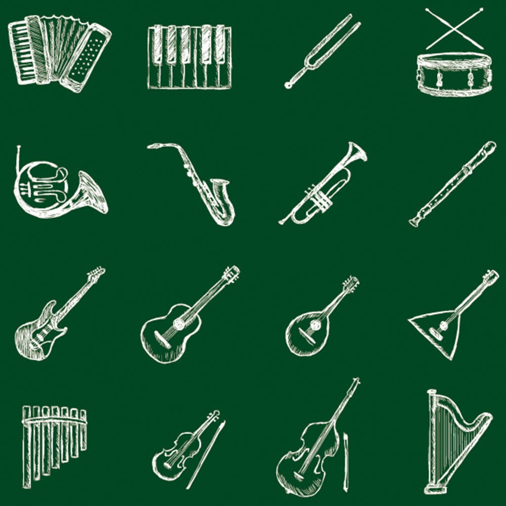 Back to School Band Chalkboard Photography Backdrop UK BRP7-61