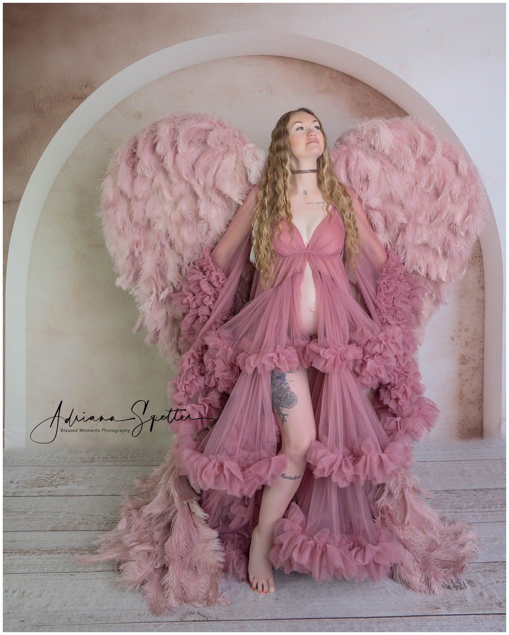 Boho Backdrop Minimalist Soft White Arch Frame Bohemian Backdrop UK MRR9-109