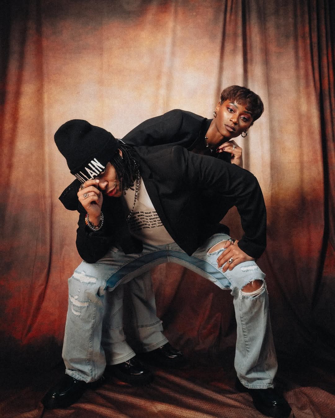 Vintage Brown Yellow Abstract Blurry Photography Backdrop uk for Portrait Shots SH698