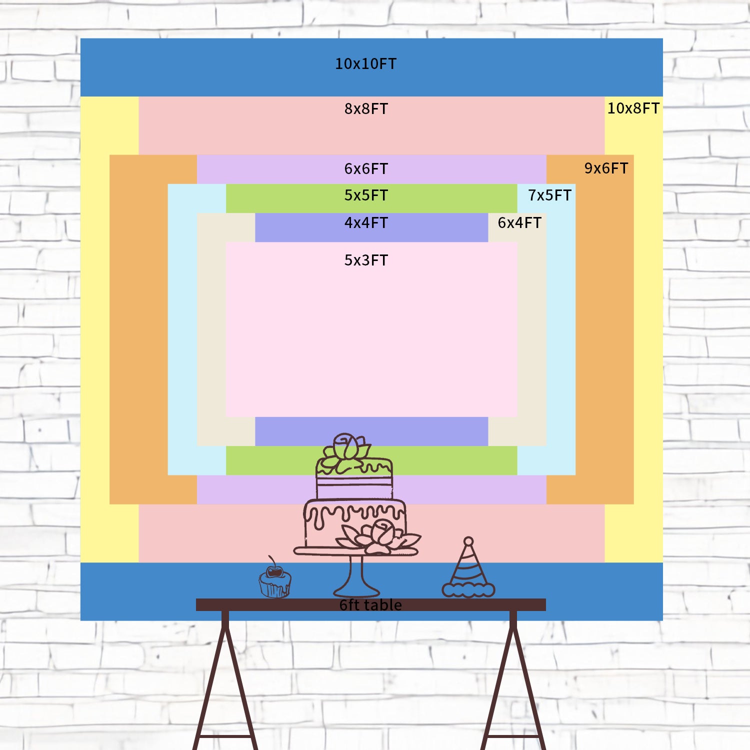Happy Fathers Day Backdrop Heart Balloon Wood Backdrop UK BRP4-96
