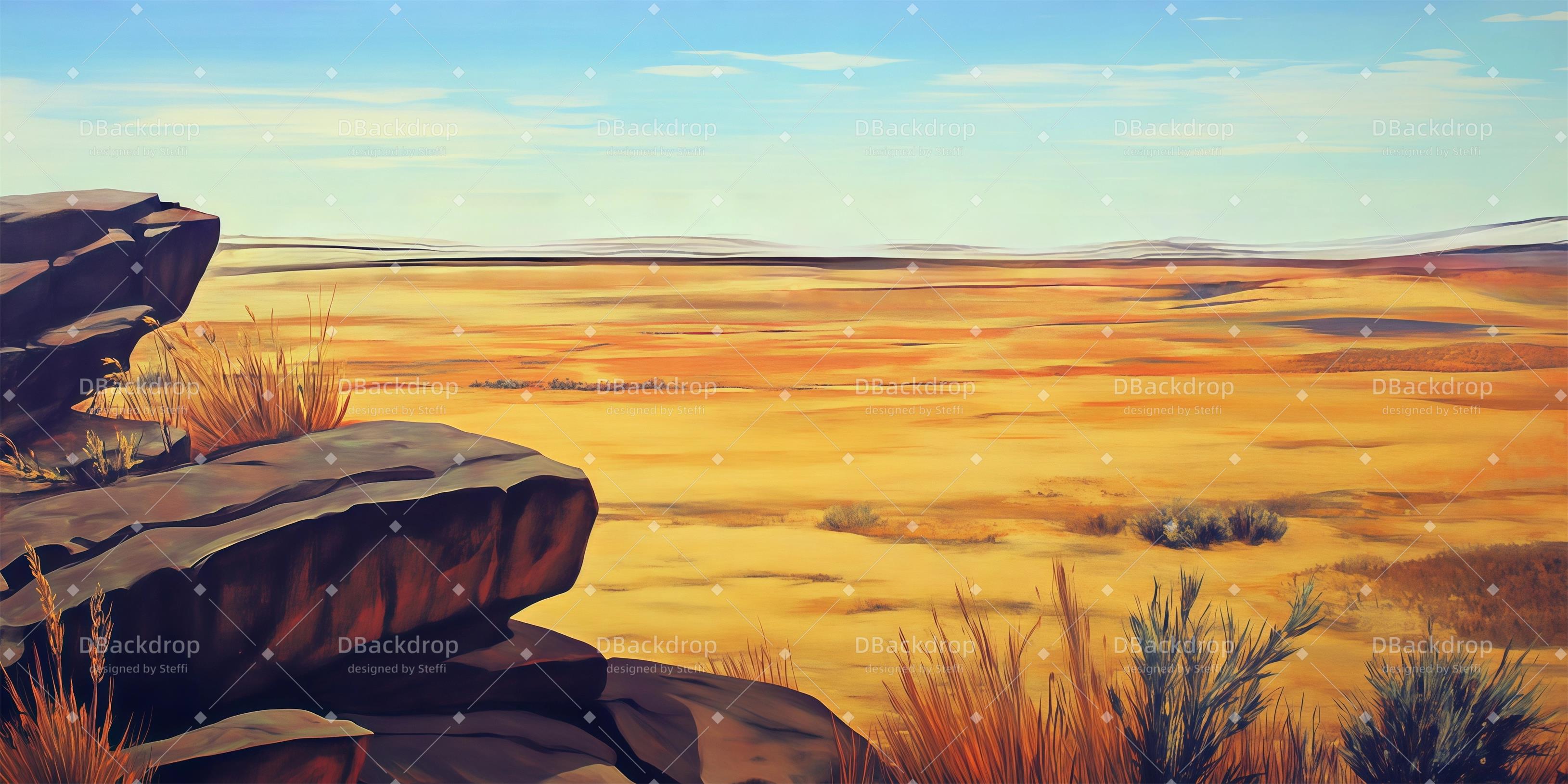 Dance Stage Backdrop African Wilderness Stage Backdrop UK CSH59-T55