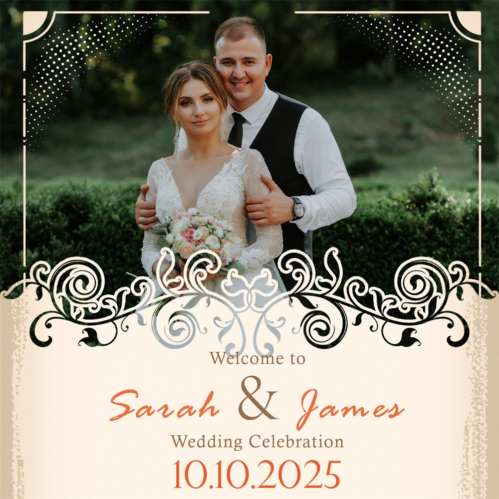 Custom Backdrop Wedding Bliss Sarah James Garden Backdrop UK BRP1-397