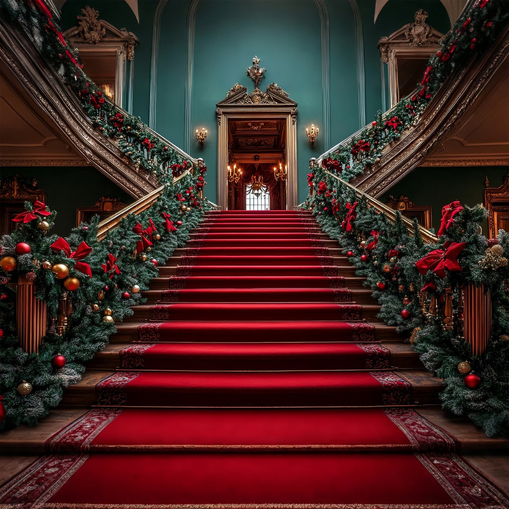 Christmas Backdrop Entryway Decorations Backdrop UK BRP10-126