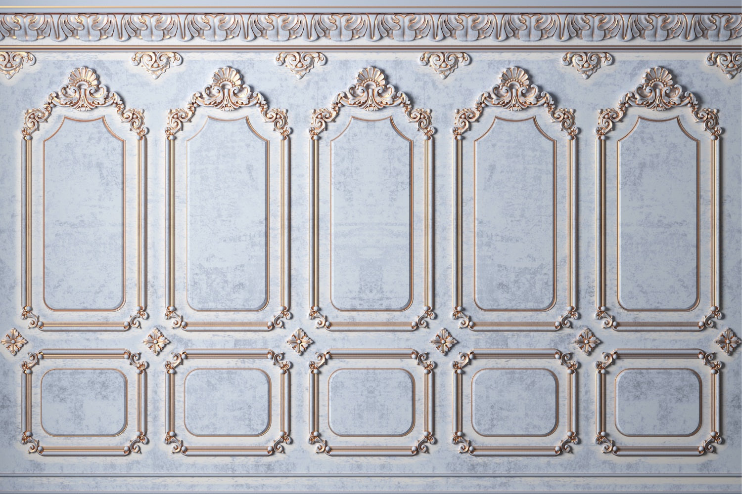 Blue Retro Background Sophisticated Vintage Wall Backdrop UK BRP10-274