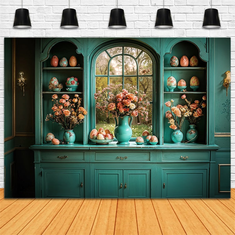 Easter Backdrop Pictures Kitchen Cabinet Egg Decor Backdrop UK BRP11-346
