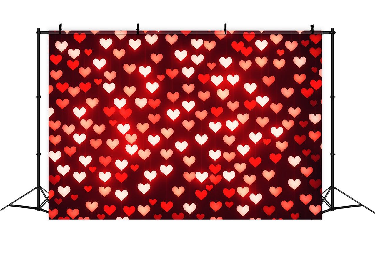 Valentine's Day Backdrop Ideas Red Hearts Romantic Backdrop UK BRP11-451