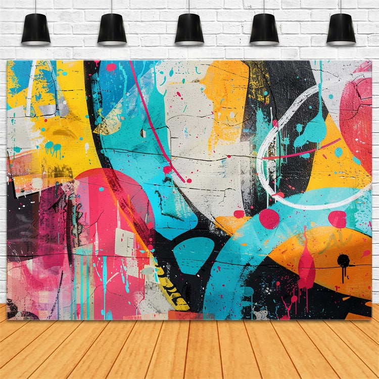 Graffiti Backdrops Stunning Abstract Art Composition Backdrop UK BRP12-124