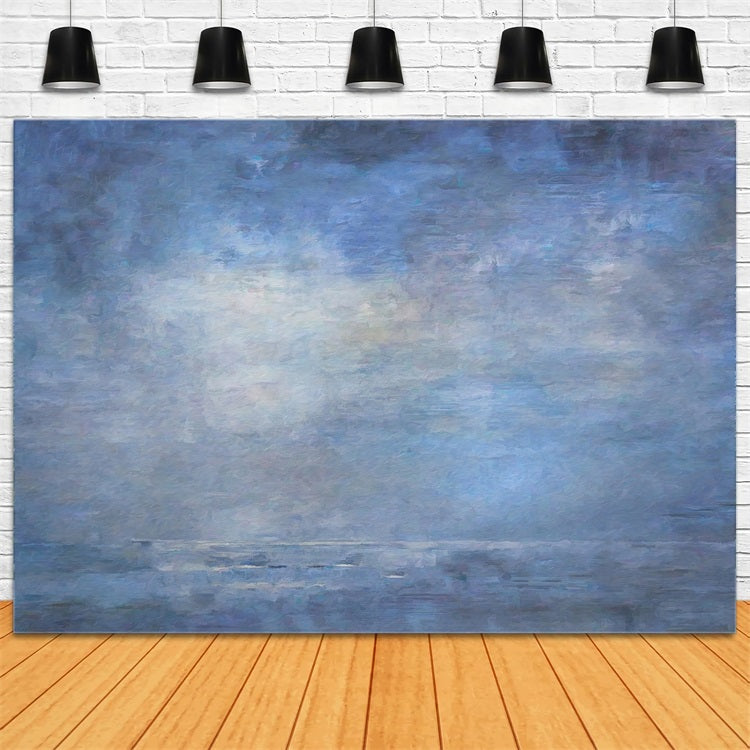 Backdrop For Maternity Photoshoot Abstract Blue Textured Wall Backdrop UK BRP12-14