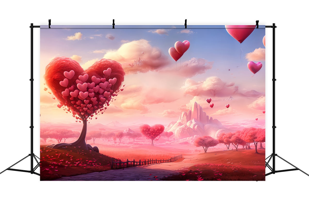 Valentine Backdrop Ideas Dreamy Heart Tree Balloon Backdrop UK BRP12-207