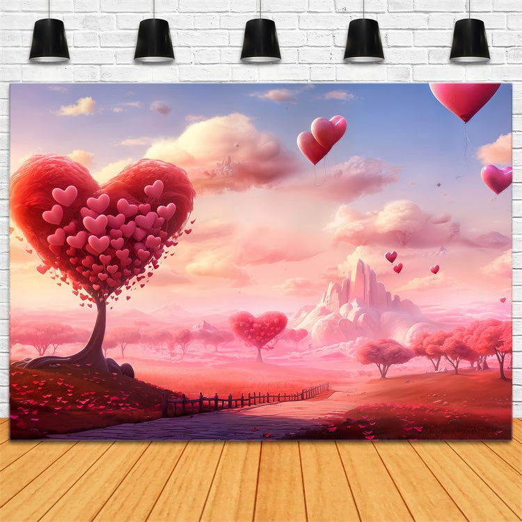 Valentine Backdrop Ideas Dreamy Heart Tree Balloon Backdrop UK BRP12-207
