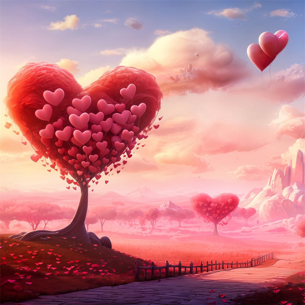 Valentine Backdrop Ideas Dreamy Heart Tree Balloon Backdrop UK BRP12-207