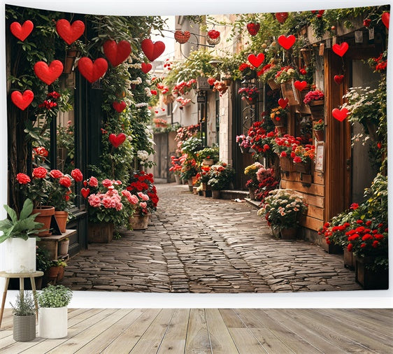 Valentine's Day Backdrop Romantic Floral Pathway Heart Backdrop UK BRP12-232