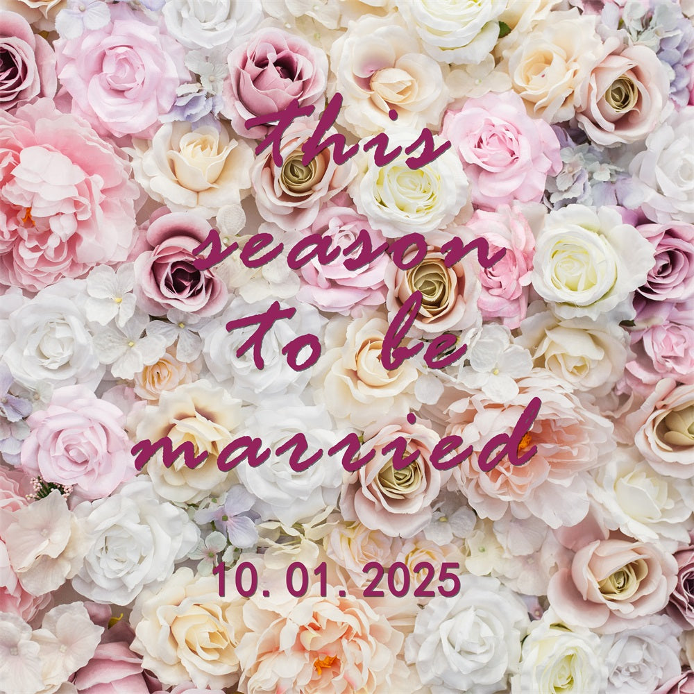 Personalized Wedding Backdrops Ideas Blooming Flower Wall Backdrop UK BRP12-346