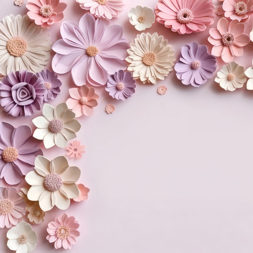 Maternity Shoot Backdrop Pink Paper Flower Wall Backdrop UK BRP12-35