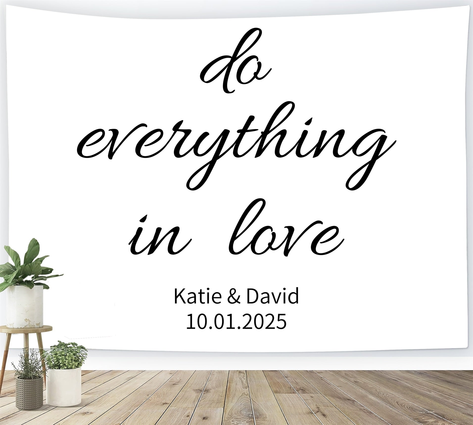 Wedding Backdrop Personalized Love Quote Ceremony Backdrop UK BRP12-370