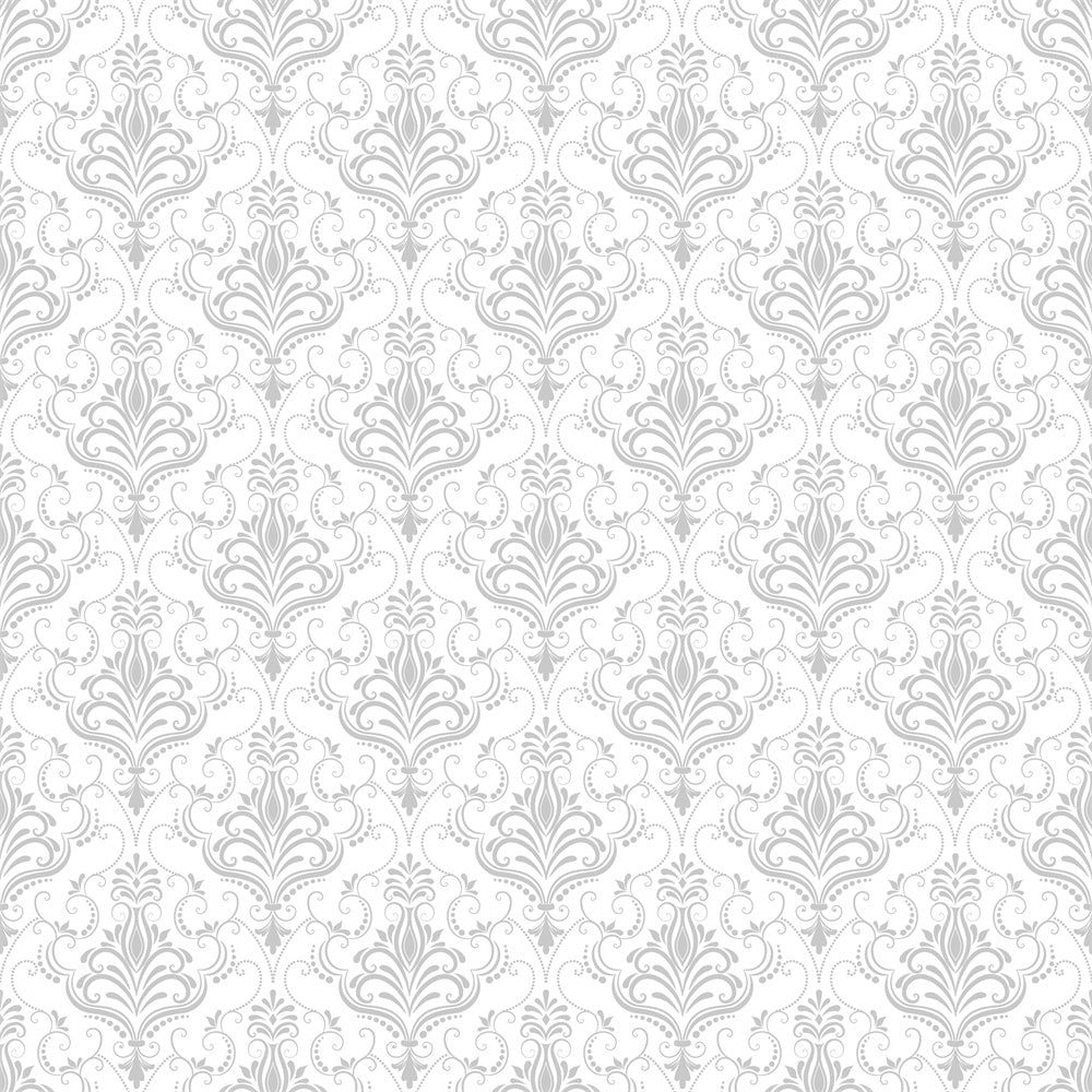 Photography Backdrops Damask Light Gray Ornate Floral Backdrop UK BRP12-596