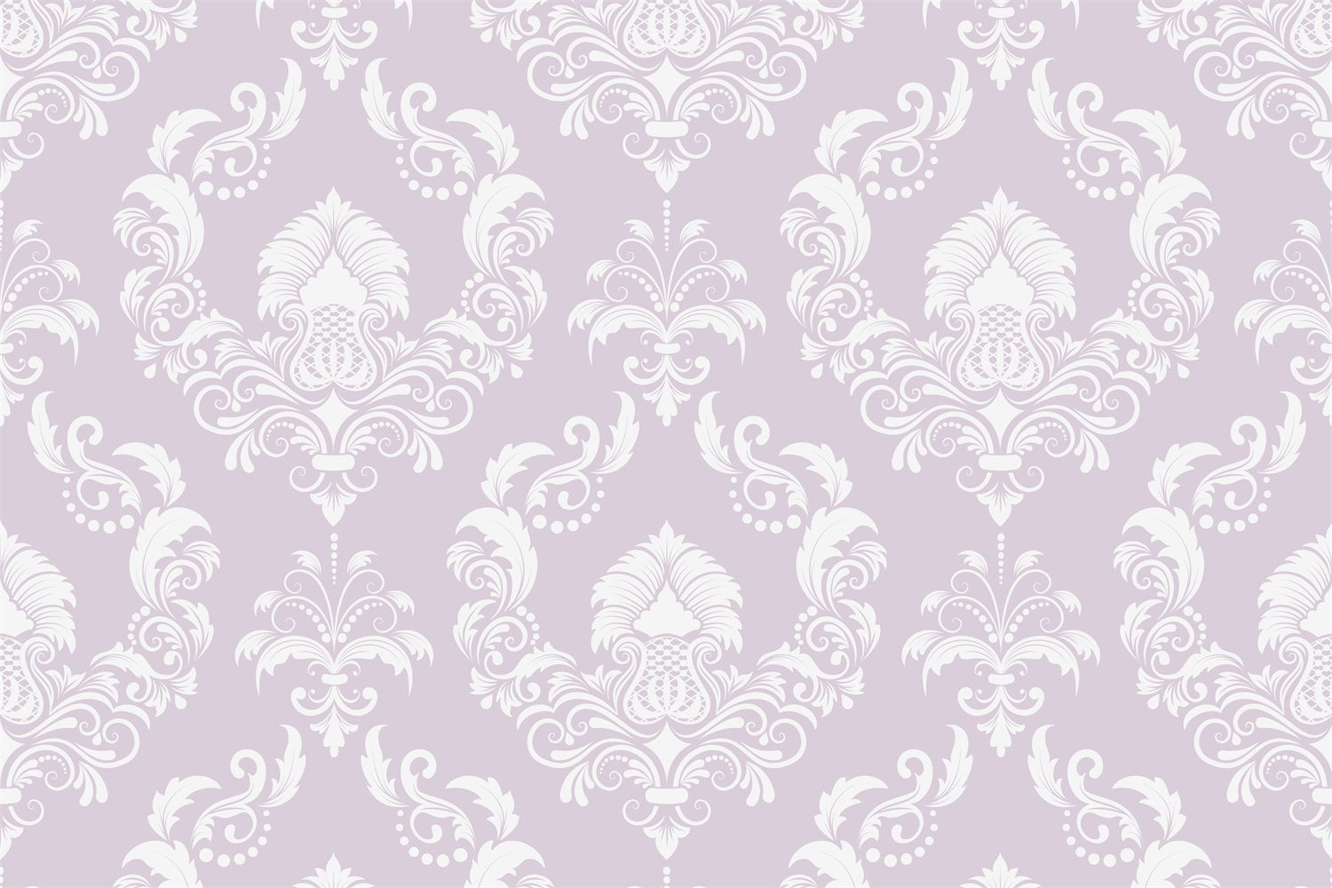 Damask Backdrop Photography Soft Lavender Floral Pattern Backdrop UK BRP12-606