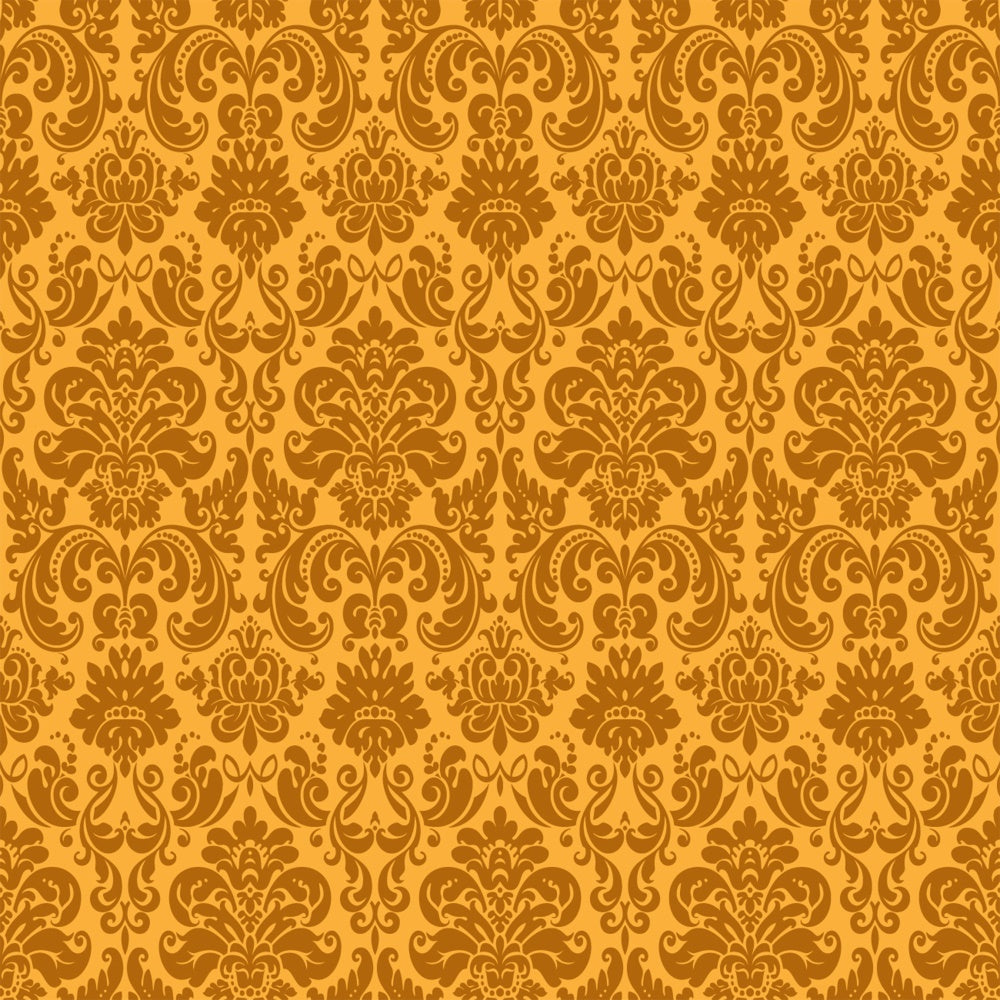 Damask Photography Backdrops Golden Baroque Ornamental Backdrop UK BRP12-616