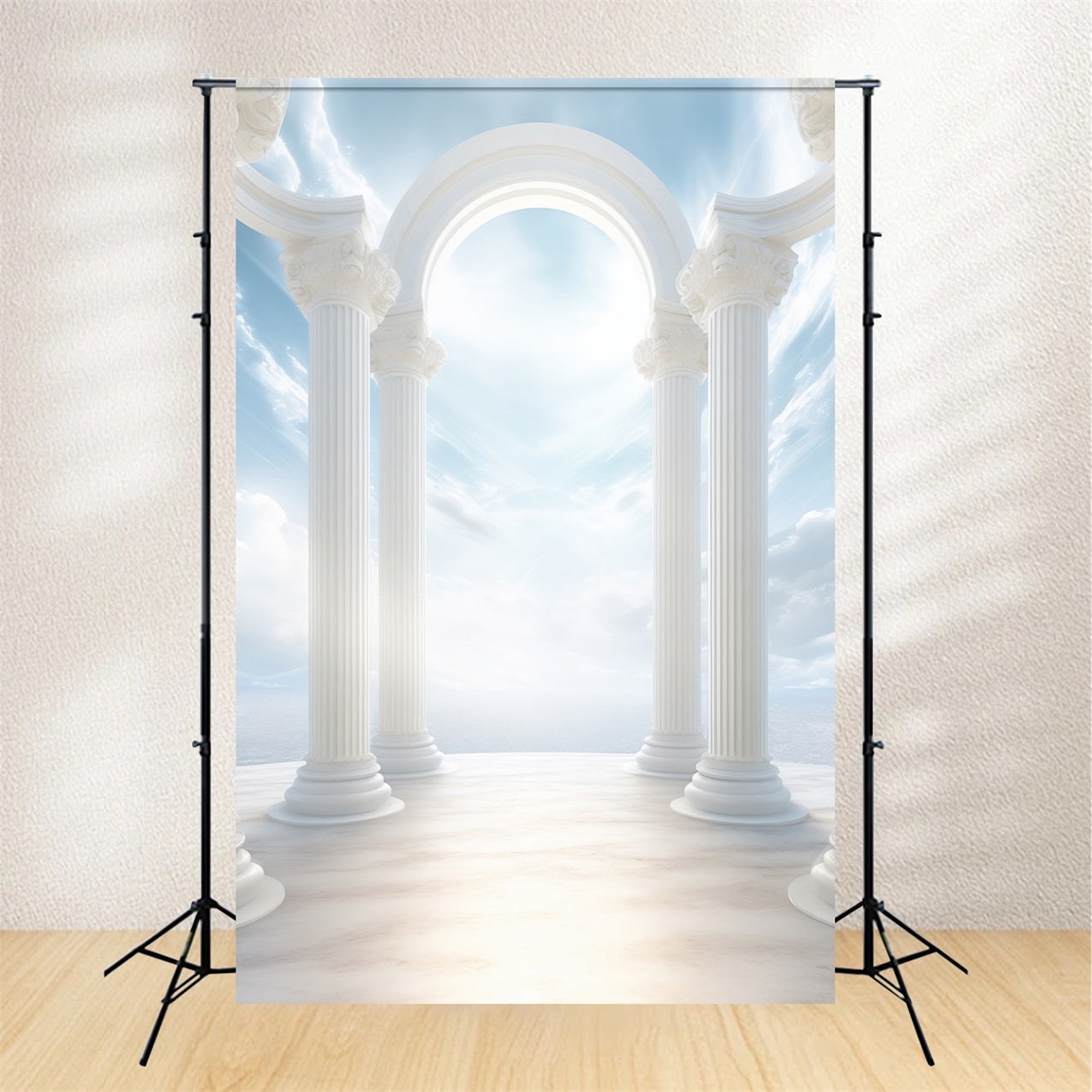 Architecture Backdrop White Archway Blue Heaven Backdrop UK BRP12-677