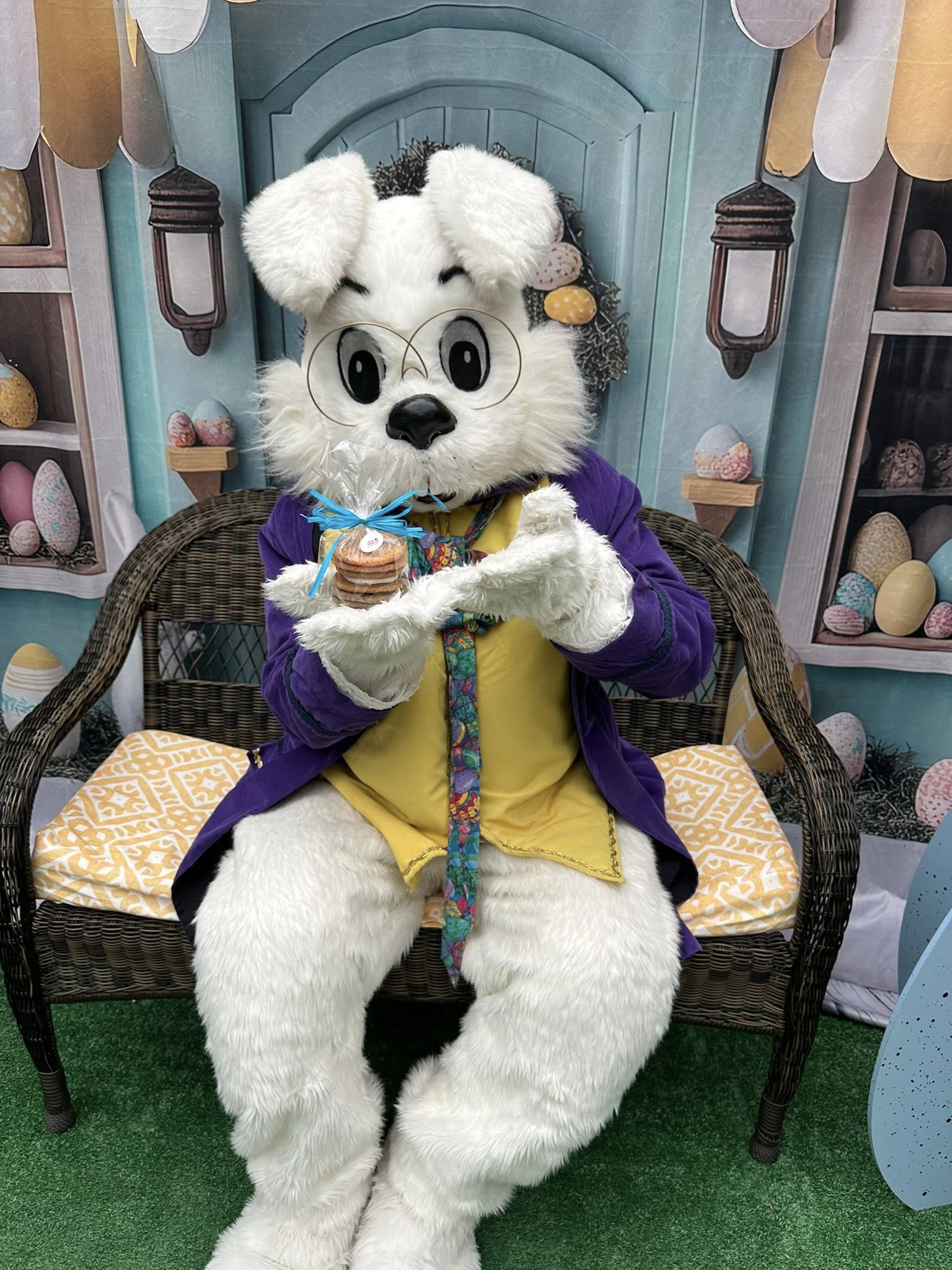 Easter Backdrops Photography Whimsical Bunny Store Scene Backdrop UK BRP12-734