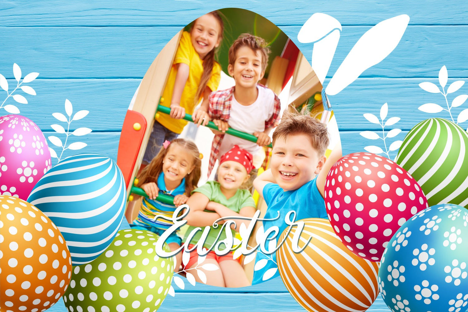 Easter Backdrops Wooden Frame Egg Custom Backdrop UK BRP3-173