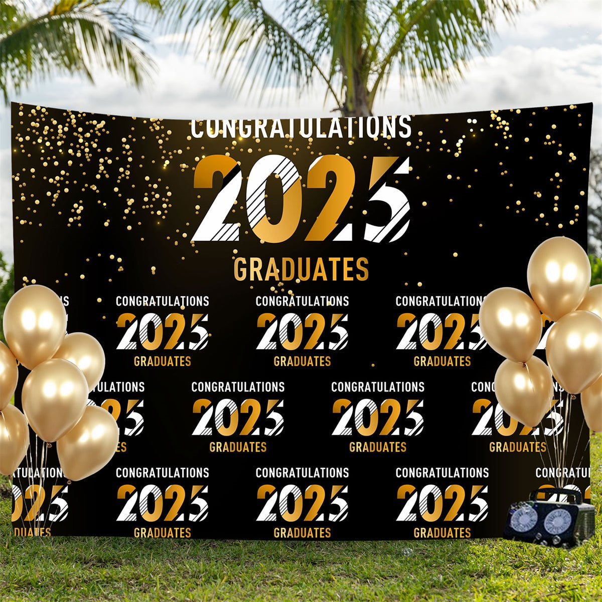 Custom Graduation Backdrop Sparkling Celebration Graduation Party Backdrop UK BRP3-4