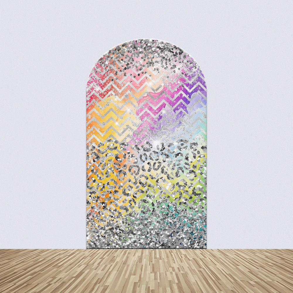 Dance Backdrop Ideas Bold Colorful Glitter Arch Backdrop Kit UK BRP4-194
