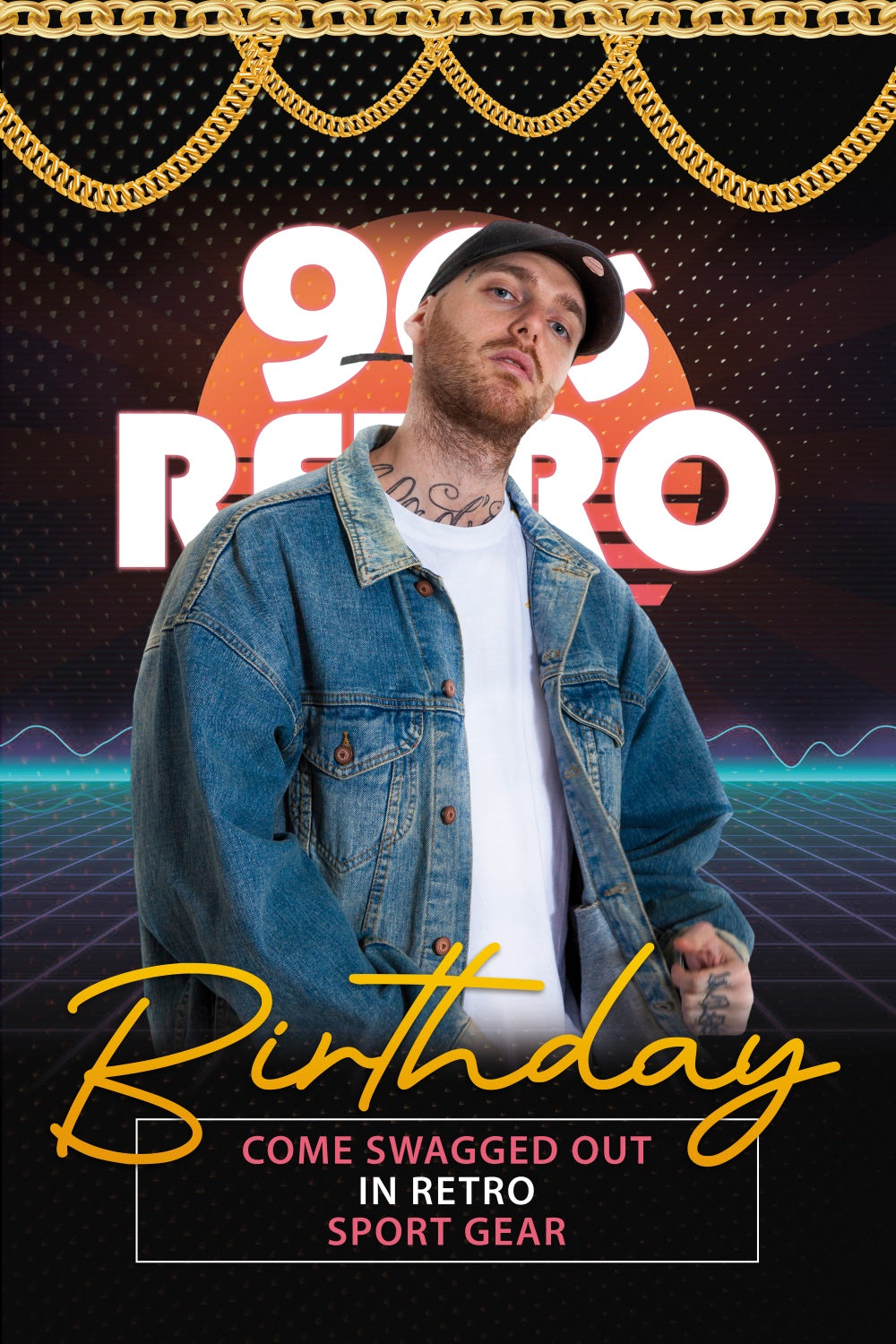 Dance Photo Backdrops Retro Sport Style Birthday Custom Backdrop UK BRP4-199