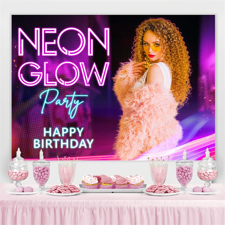 Dance Party Backdrops Pink Light Party Fashion Personalized Backdrop UK BRP4-204