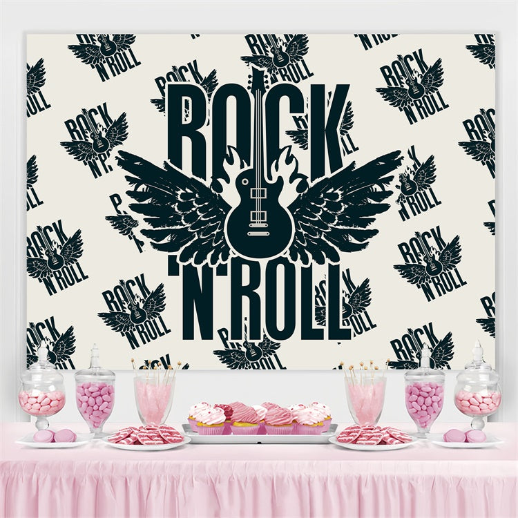 Festival Dance Backdrop Black Bold Rock Festival Backdrop UK BRP4-210