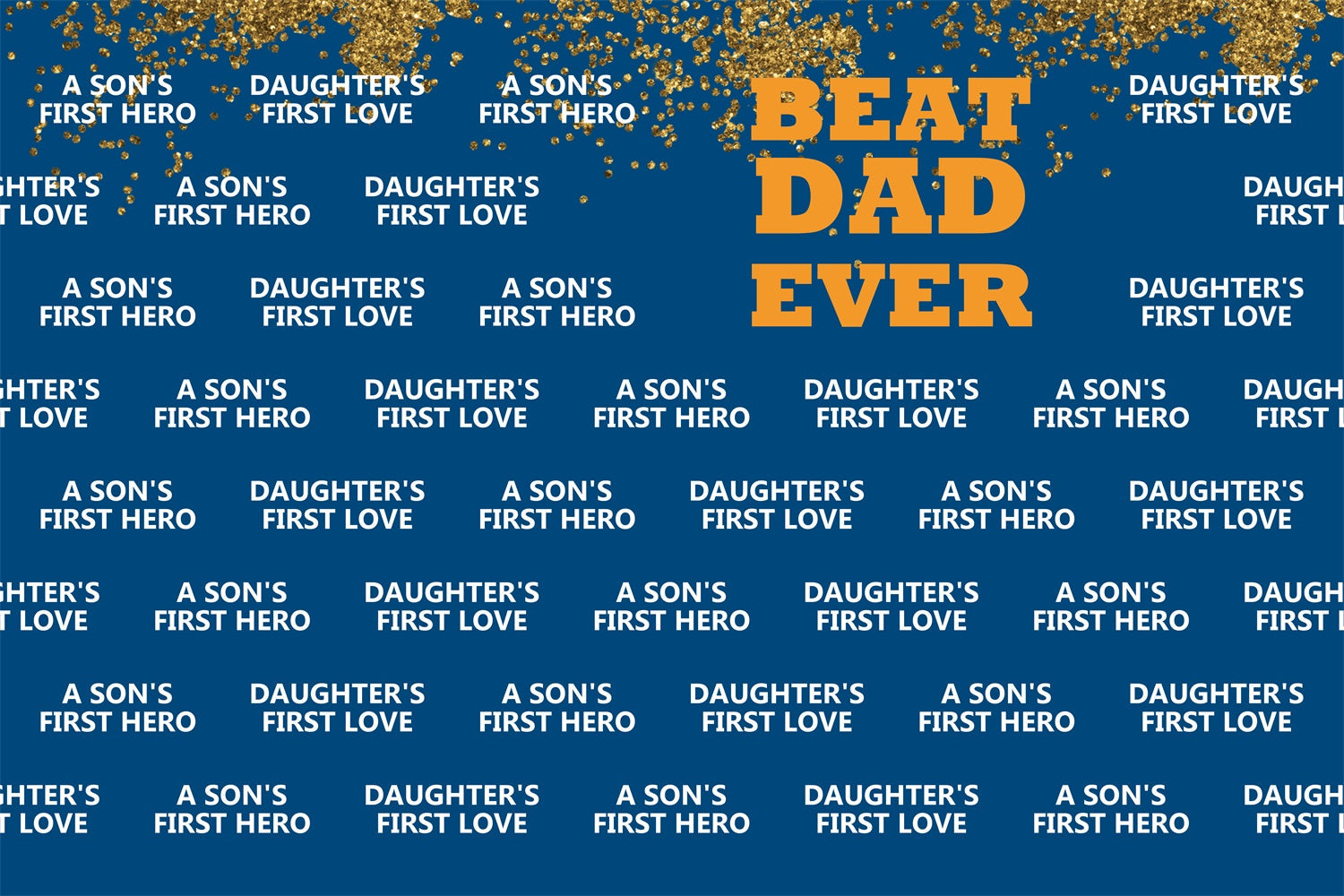 Father's Day Photo Backdrop Navy Blue Word Backdrop UK BRP4-69