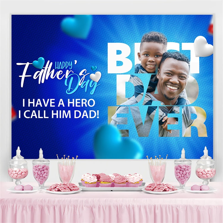 Backdrop Fathers Day Photo Silhouette Letter Custom Backdrop UK BRP4-77