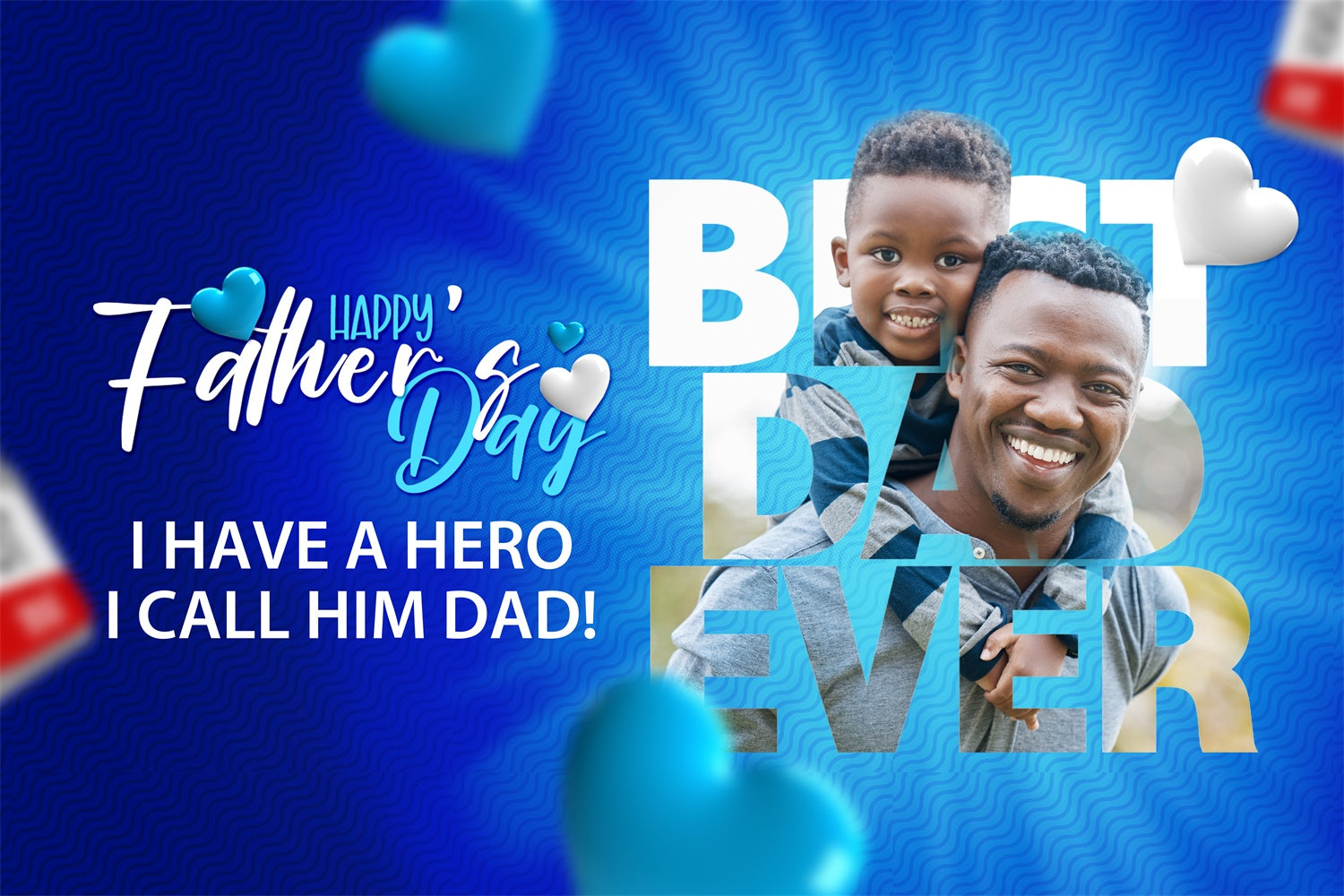 Backdrop Fathers Day Photo Silhouette Letter Custom Backdrop UK BRP4-77