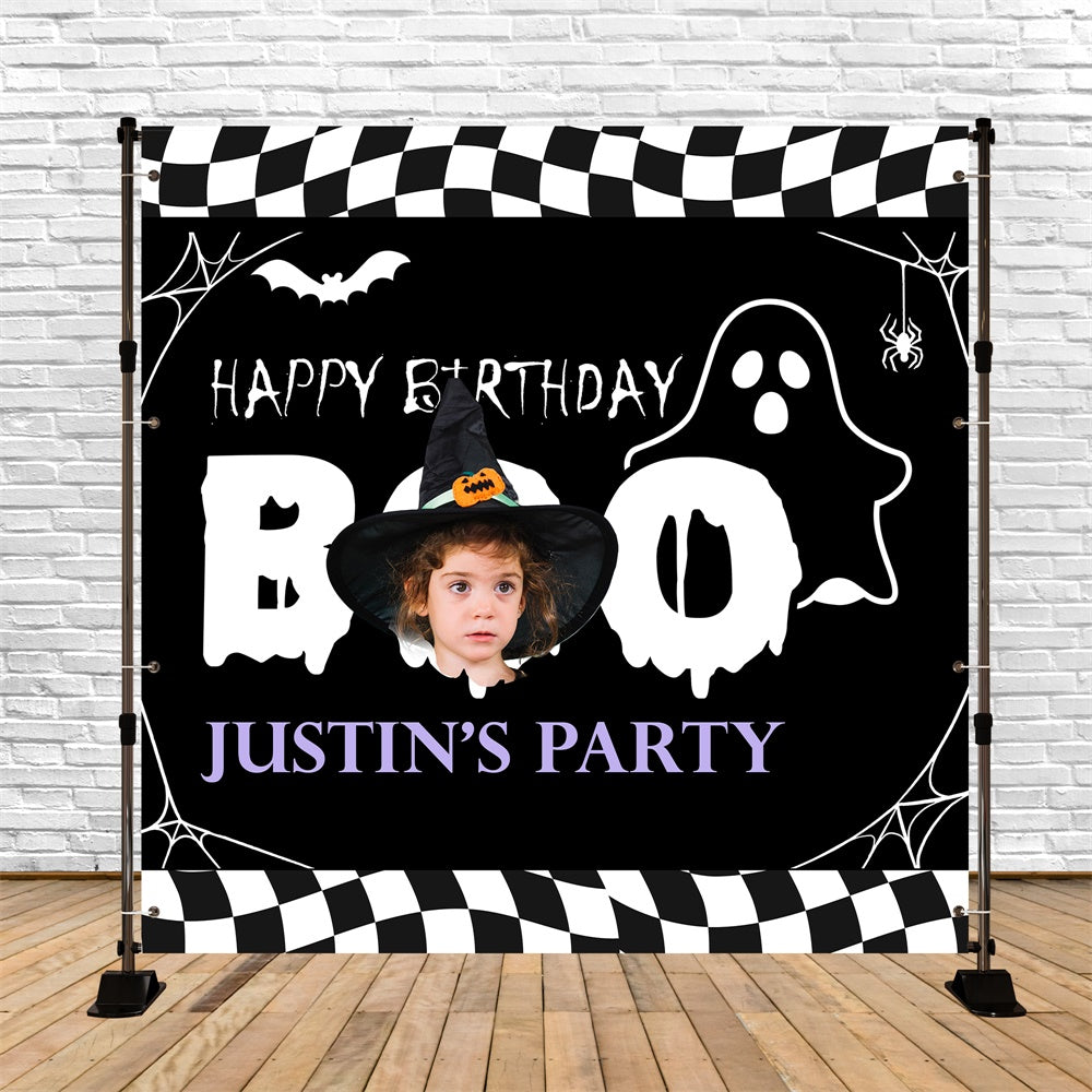 Personalized Backdrop For Birthday Ghoulish Fun Halloween Backdrop UK BRP5-147