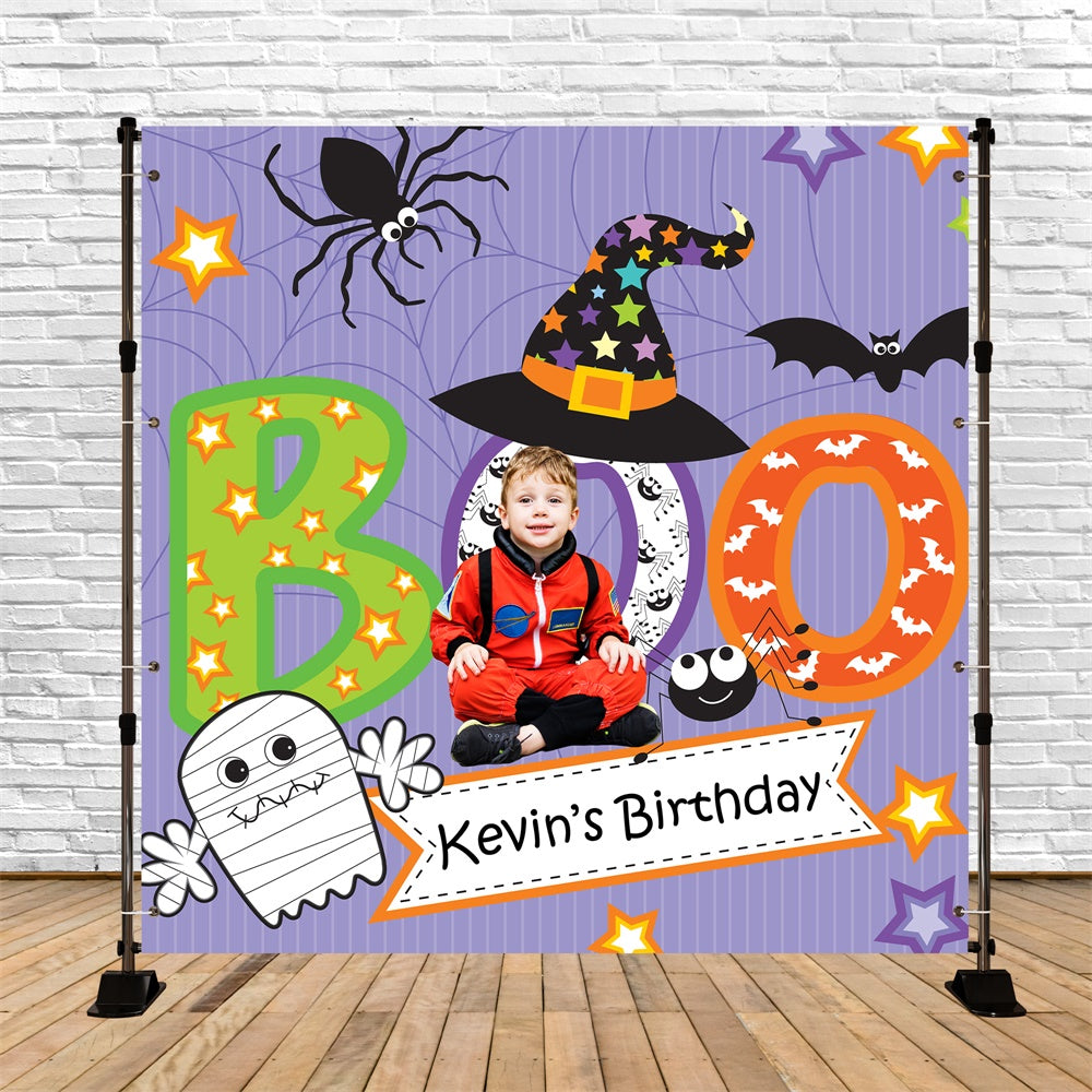 Custom Birthday Backdrops Halloween Starry Spooks Backdrop UK BRP5-148