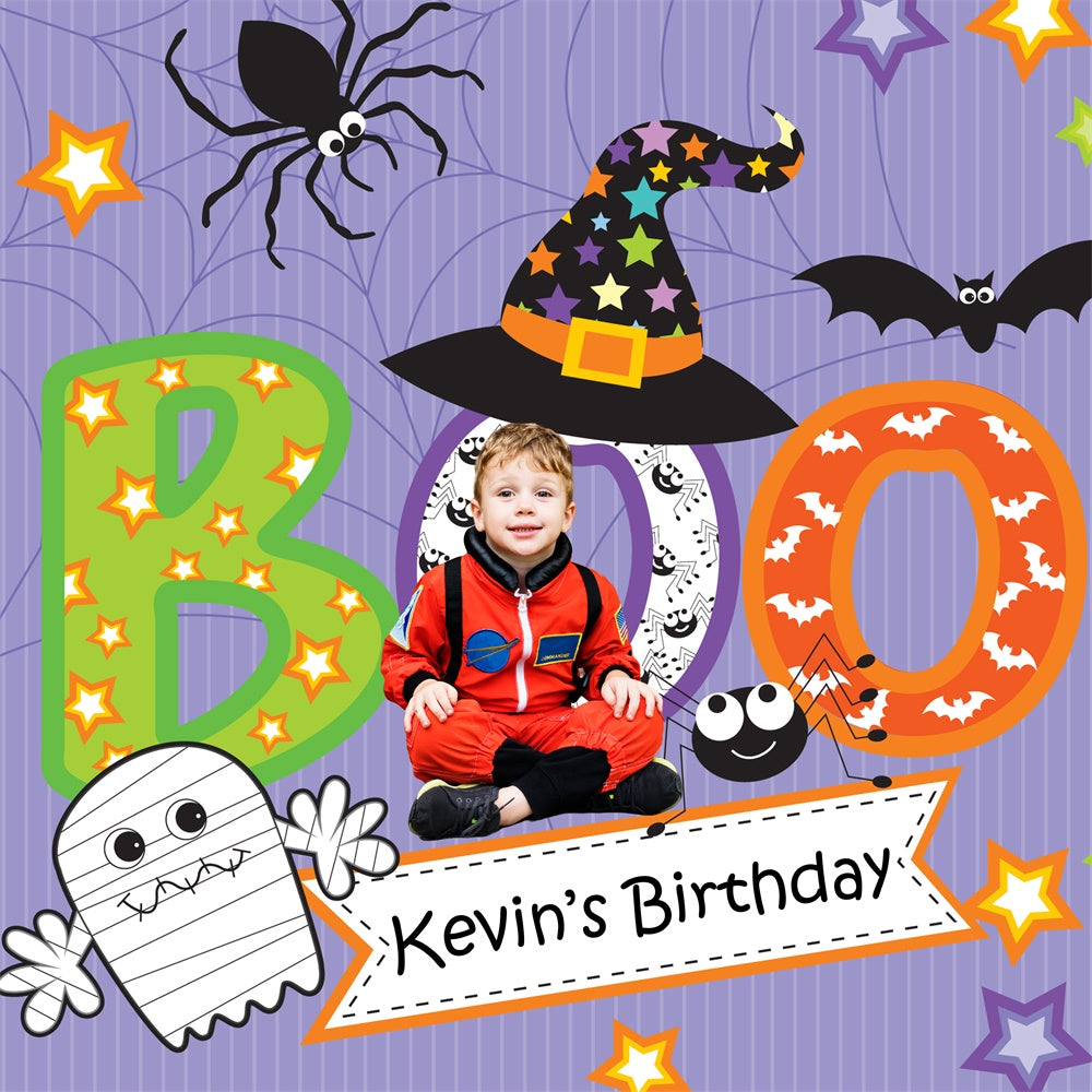 Custom Birthday Backdrops Halloween Starry Spooks Backdrop UK BRP5-148