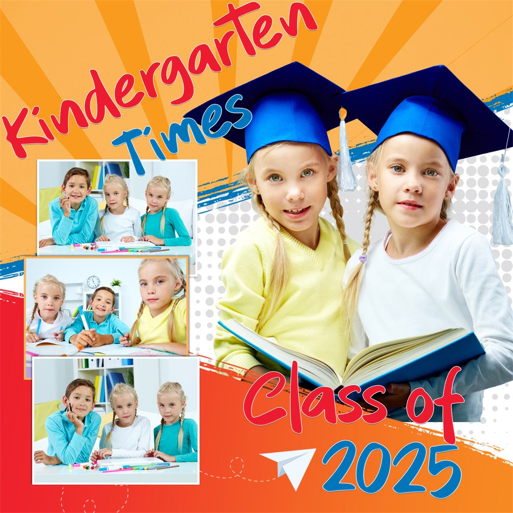 Graduation Backdrops School Memories Personalized Party Graduation Backdrop UK BRP5-225