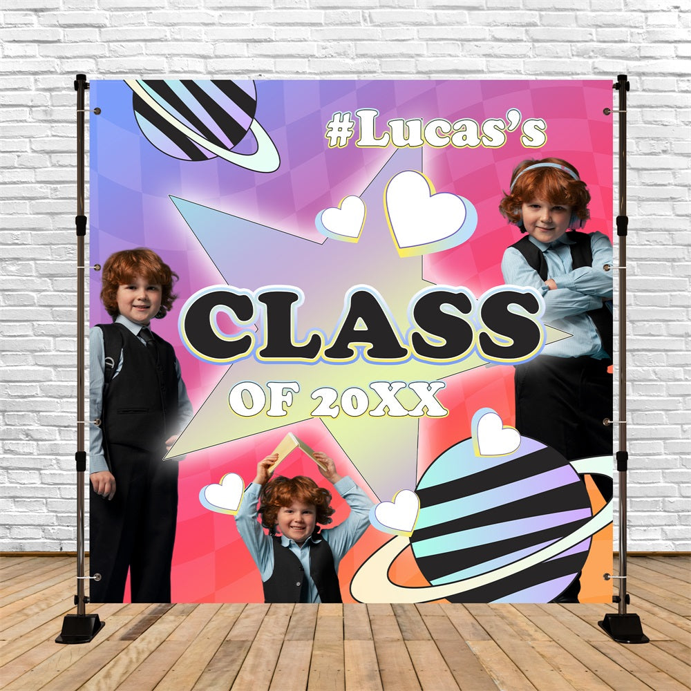 2025 Graduation Backdrop Cosmic Fun Customized Party Graduation Backdrop UK BRP5-226