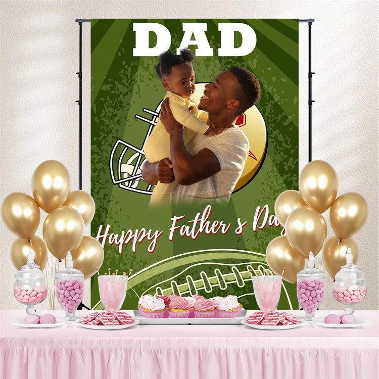 Fathers Day Backdrop Ideas American Football Custom Backdrop UK BRP5-33