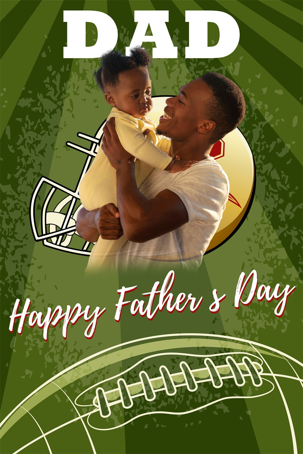 Fathers Day Backdrop Ideas American Football Custom Backdrop UK BRP5-33