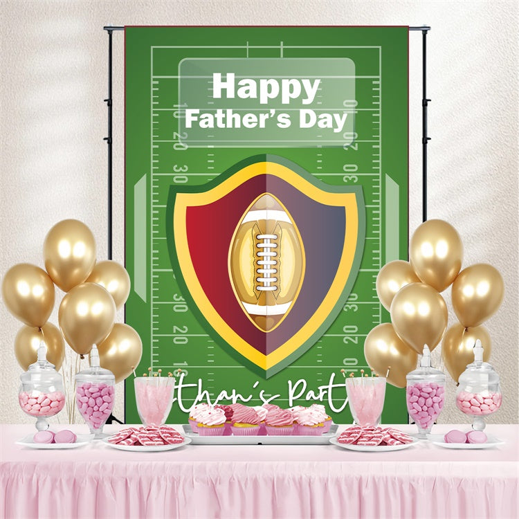 Backdrops For Father's Day Football Theme Customized Backdrop UK BRP5-34