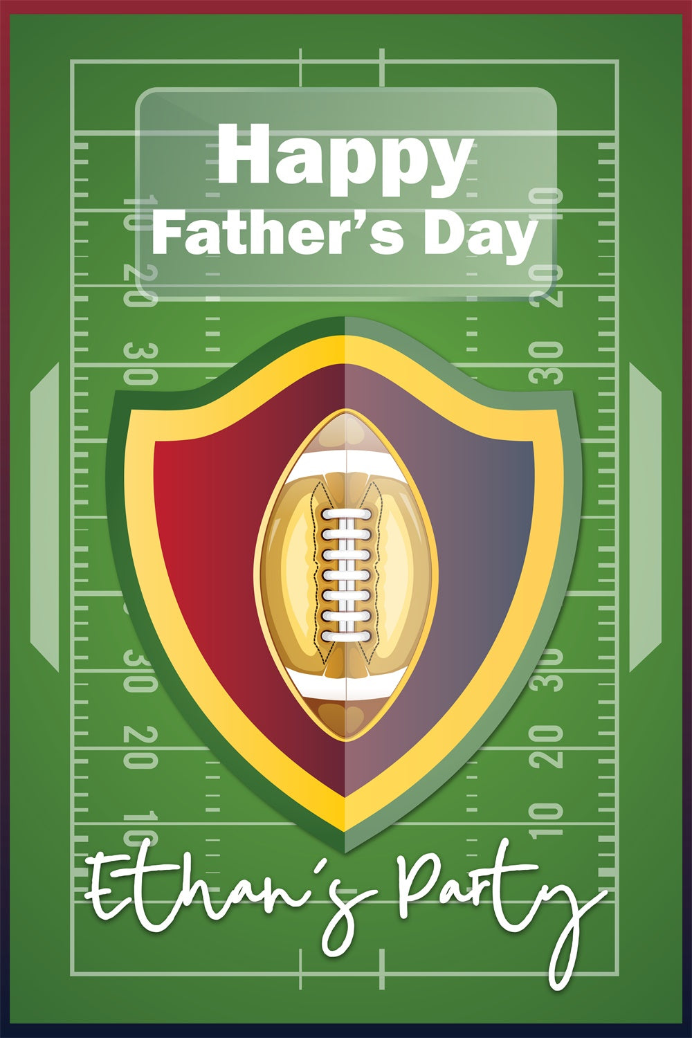 Backdrops For Father's Day Football Theme Customized Backdrop UK BRP5-34