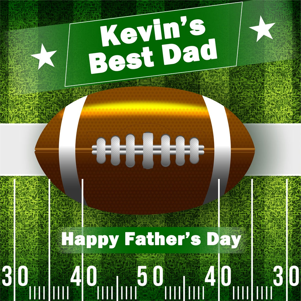 Father's Day Backdrop Grassy Field Football Customized Backdrop UK BRP5-36